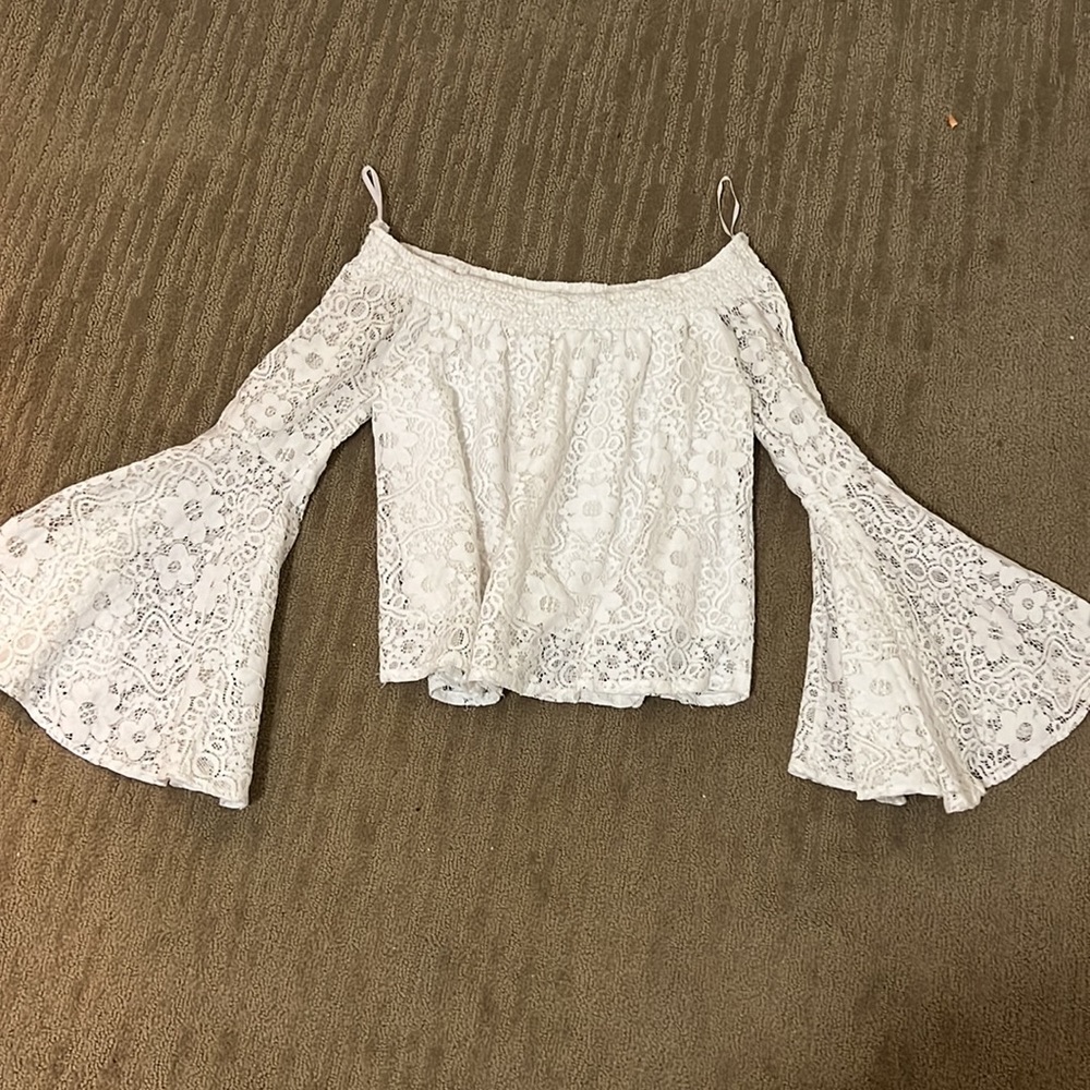 Off the Shoulder Lace Top